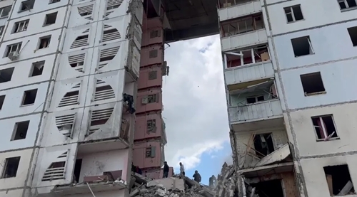 Nga: Sập nhà chung cư gây thương vong tại thành phố Belgorod